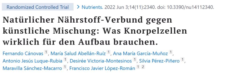 Vergleich von künstlichen Einzelstoffen mit einem natürlichen Nährstoffverbund